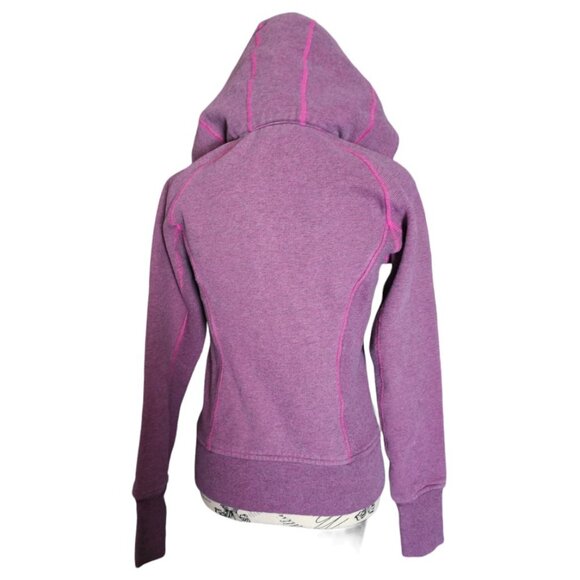 Lululemon Scuba Hoodie *Stripe Heathered Blurred Grey Paris Pink Microstripe - Picture 6 of 13